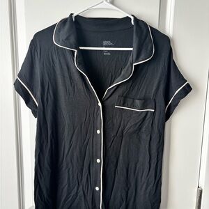 Stars Above Black Pajama Top | Size M